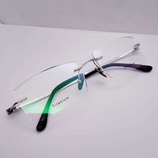D-5198 Jane Austen Titanium Rimless Silver
