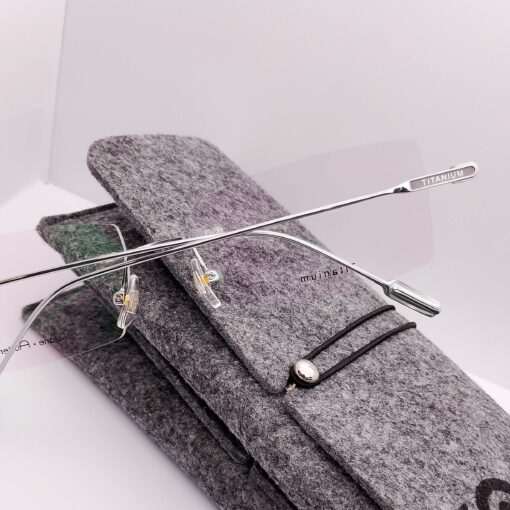 10501 Jane Austen Titanium Rimless Silver