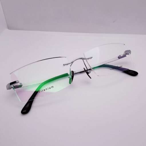 D-5196 Jane Austen Titanium Rimless Silver