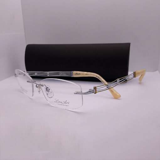 XL2025 Line Art by Charmant Titanium Rimless