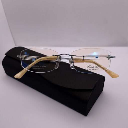 XL2025 Line Art by Charmant Titanium Rimless