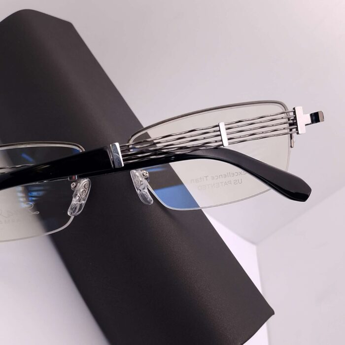 XL2307 Line Art by Charmant Titanium Half Rim - Image 2