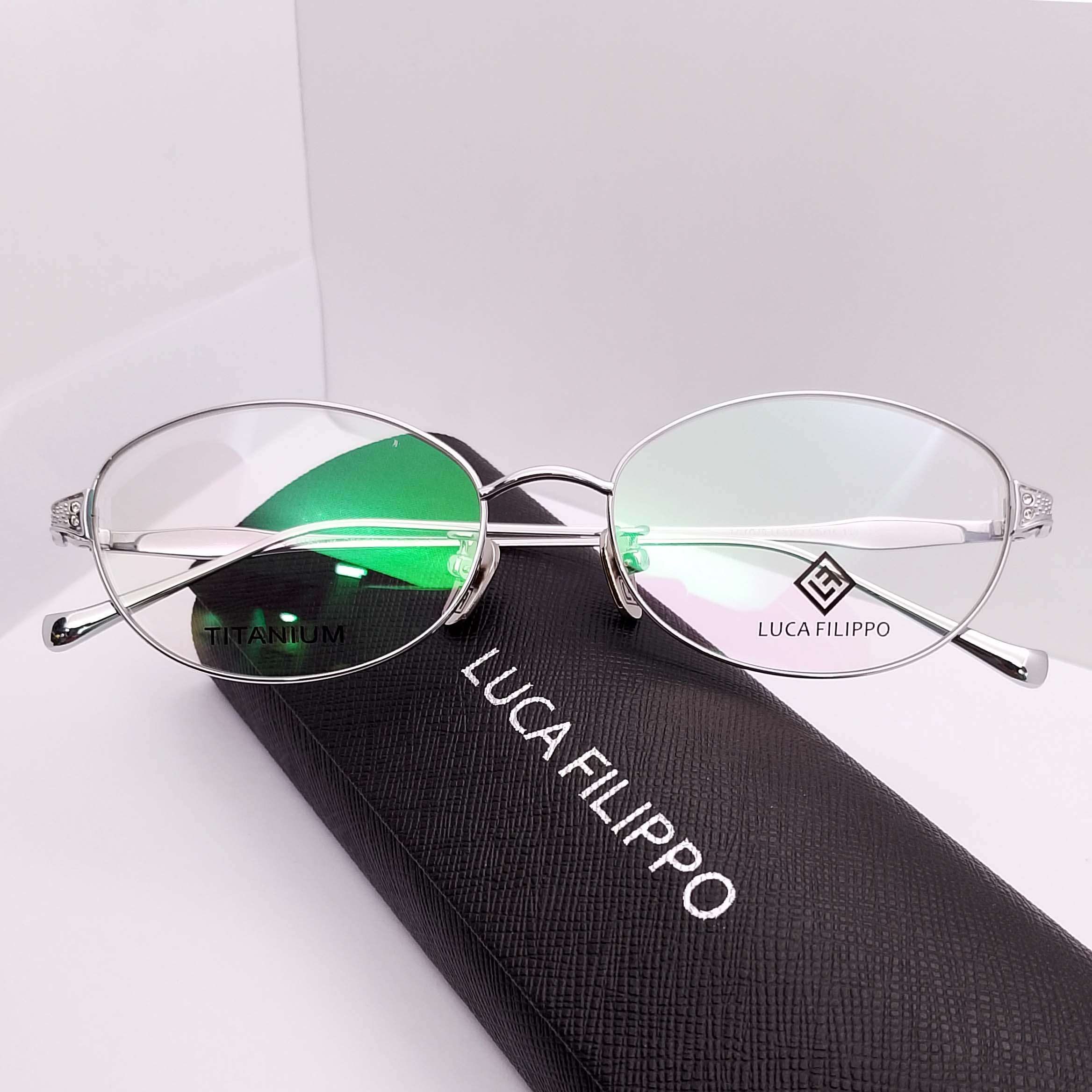 LF8302 Luca Filippo Titanium Full Rim Silver - Image 3