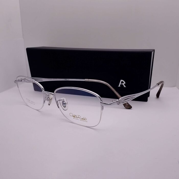 AR13058 Alfio Raldo Titanium Half Rim Silver