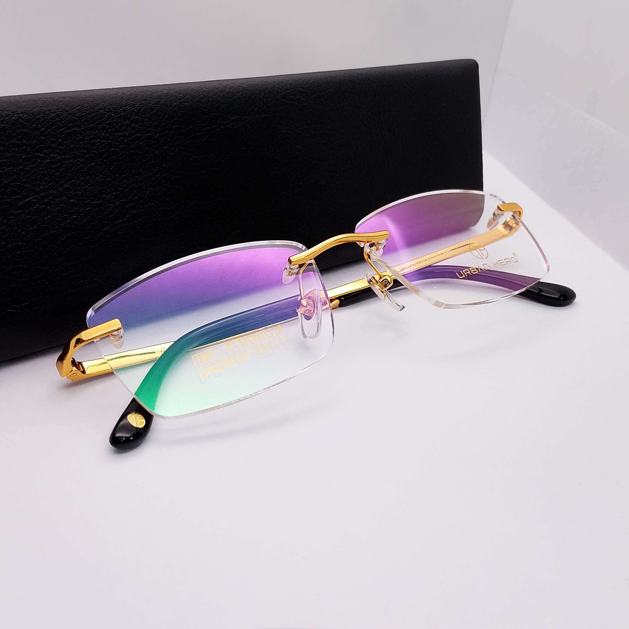 UH25039 Urban Hero Titanium Rimless - Image 4