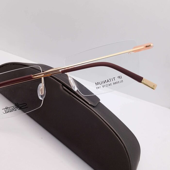 SL5566 Silhouette Titanium Rimless Gold - Image 2