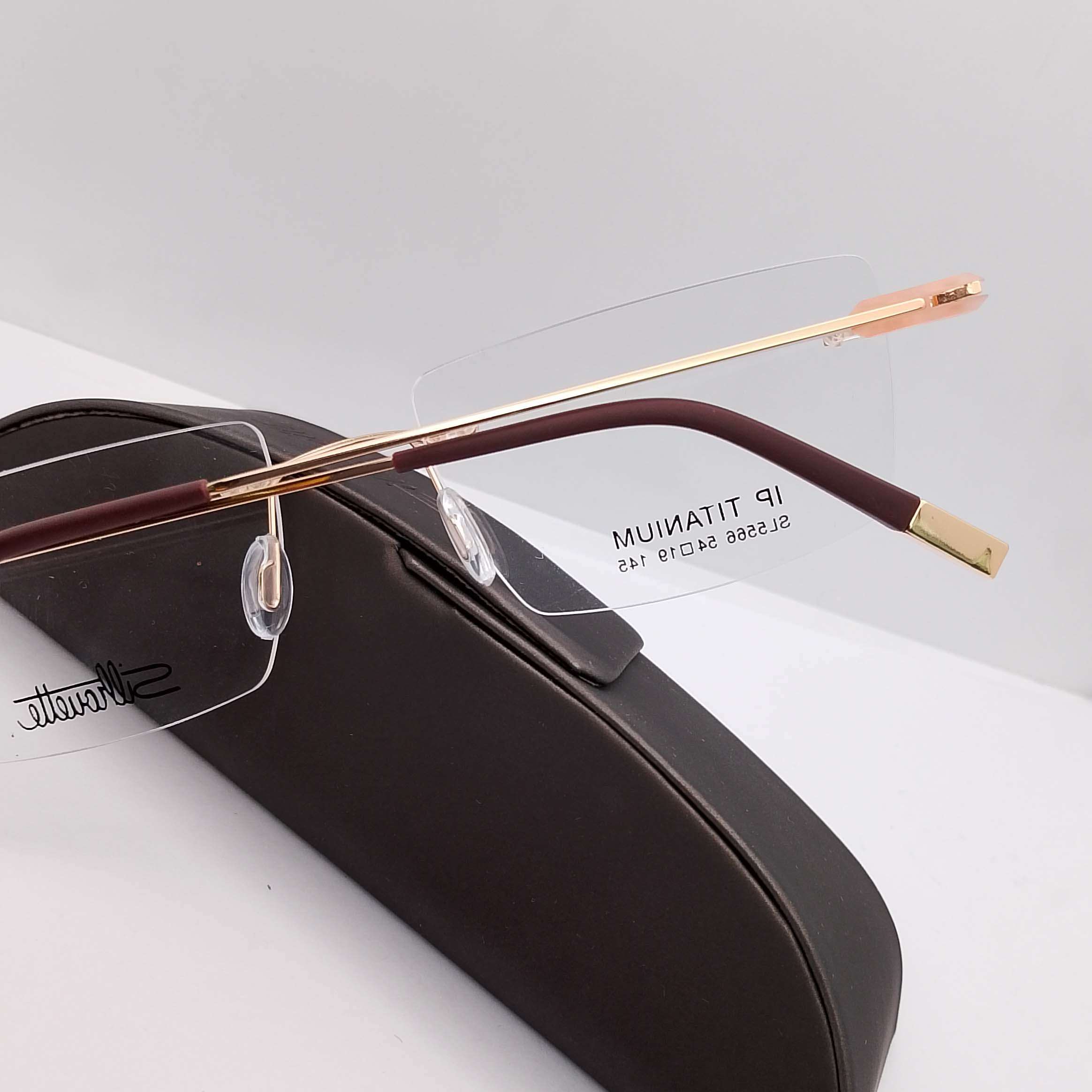 SL5566 Silhouette Titanium Rimless Gold - Image 2