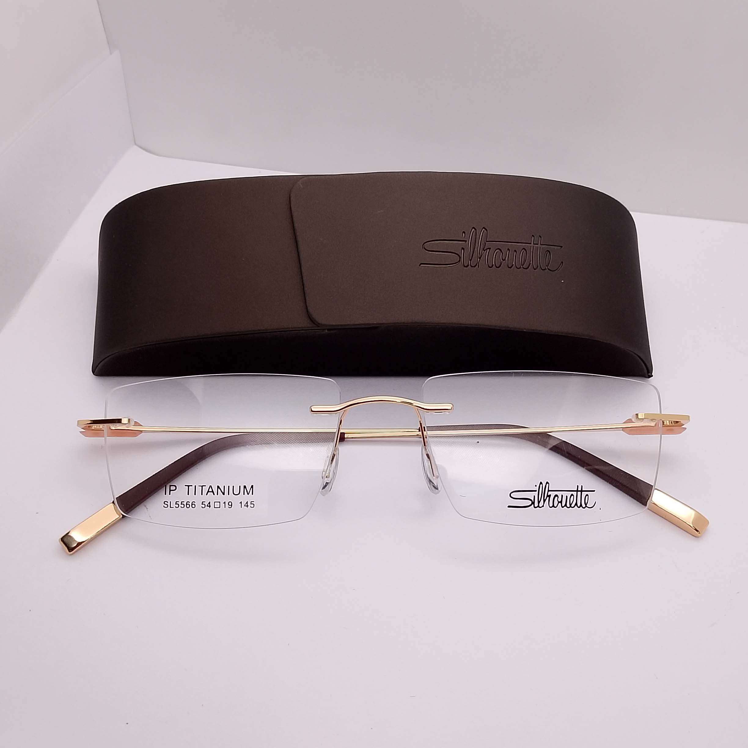 SL5566 Silhouette Titanium Rimless Gold - Image 3