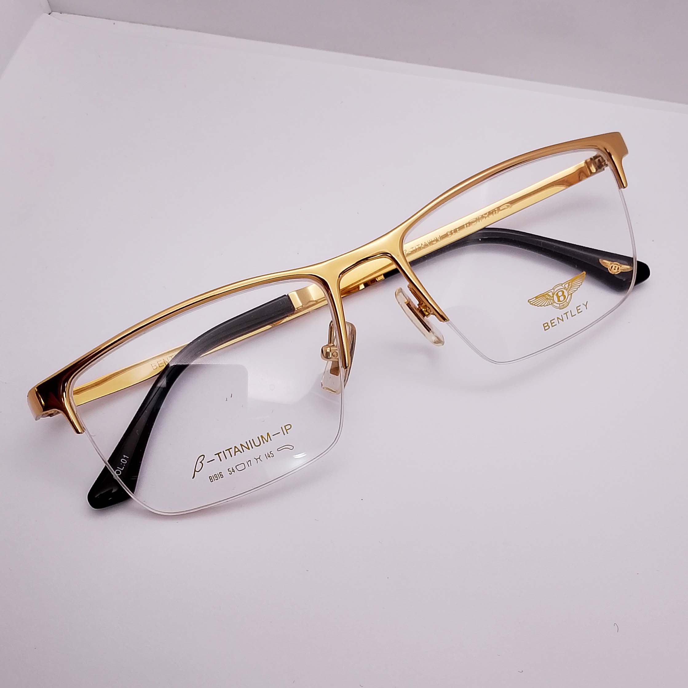 B1916 Bentley Titanium Half Rim - Image 4
