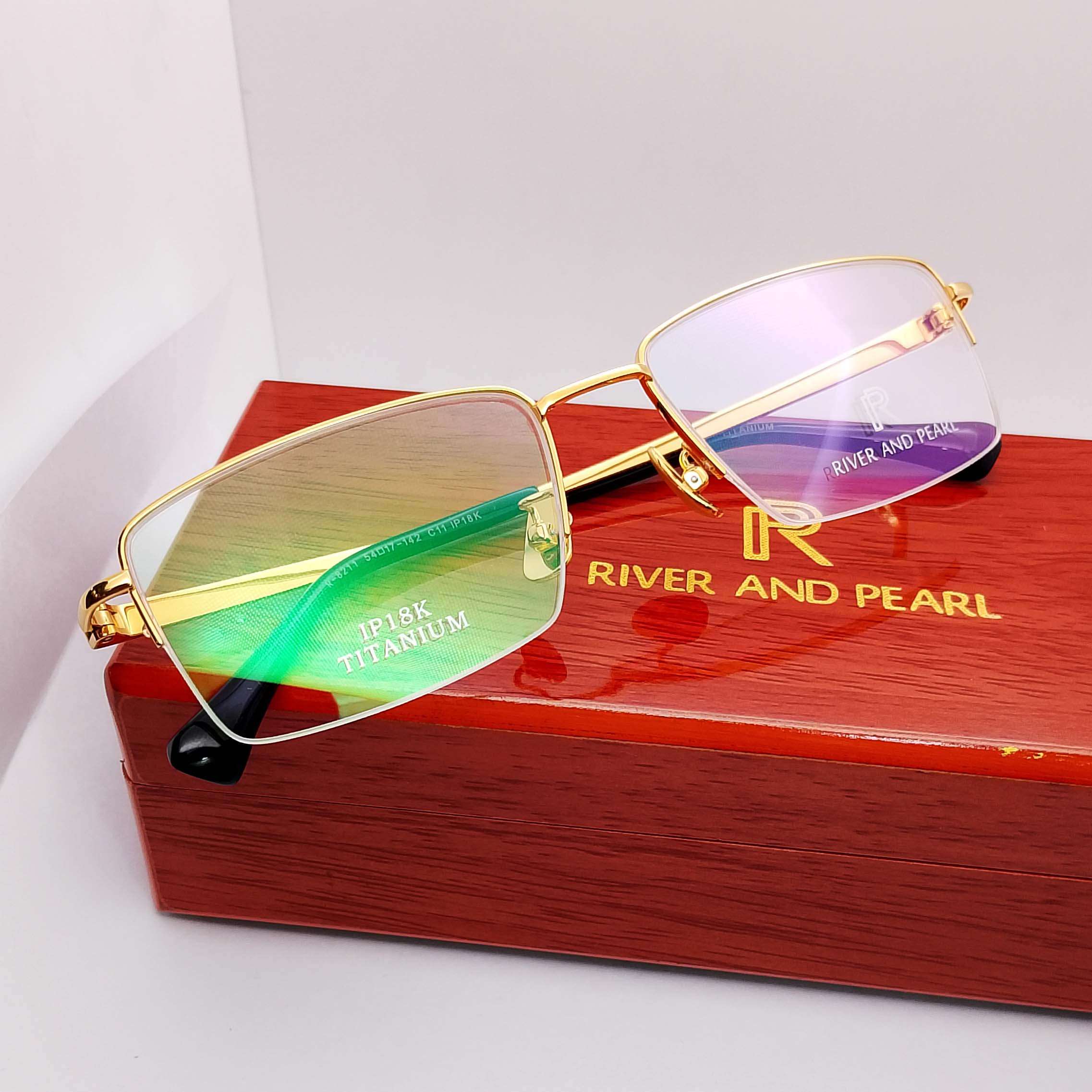 R-8211 River and Pearl Titanium Half Rim - Image 4
