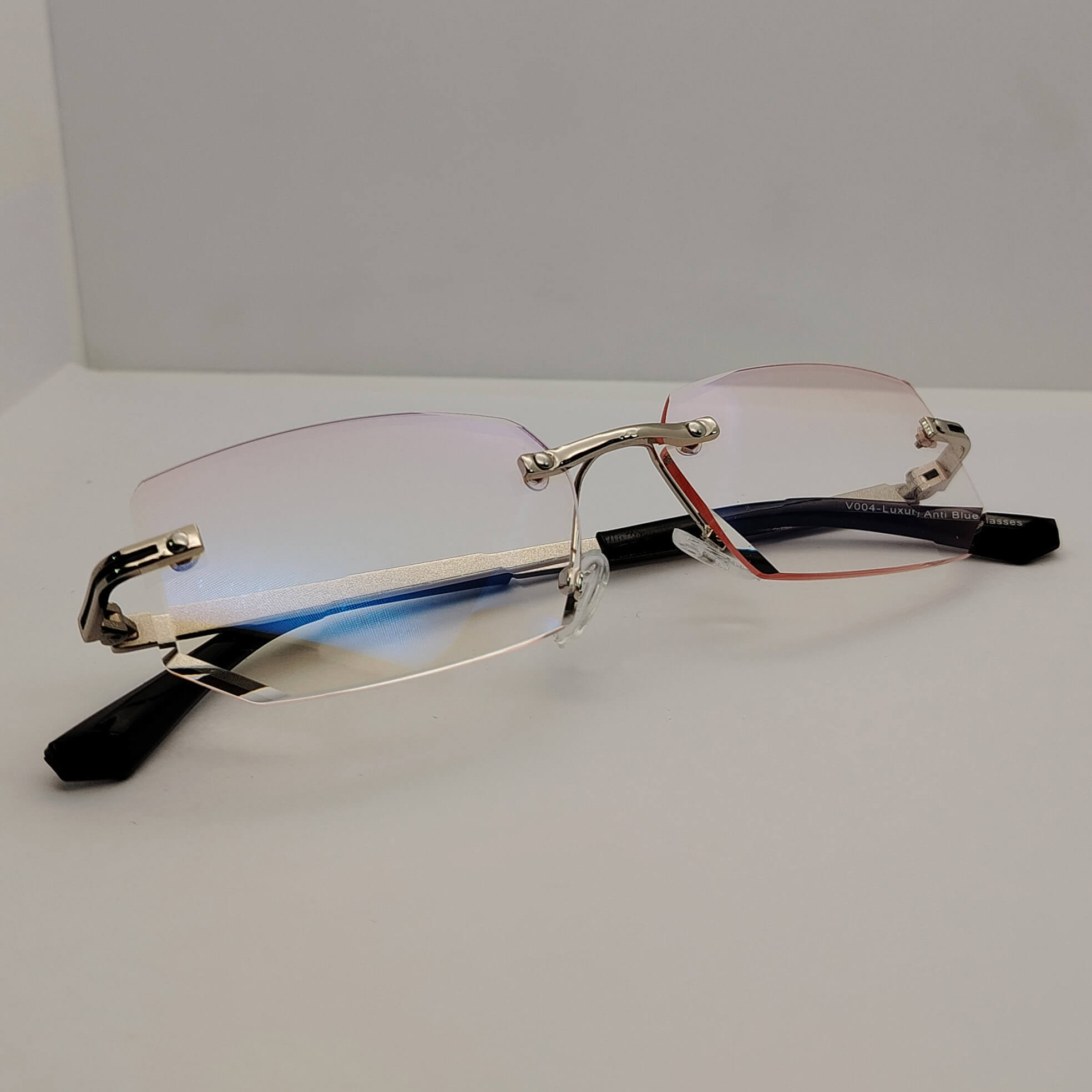 Luxury Rimless Anti Blue - V004-Silver - Image 5