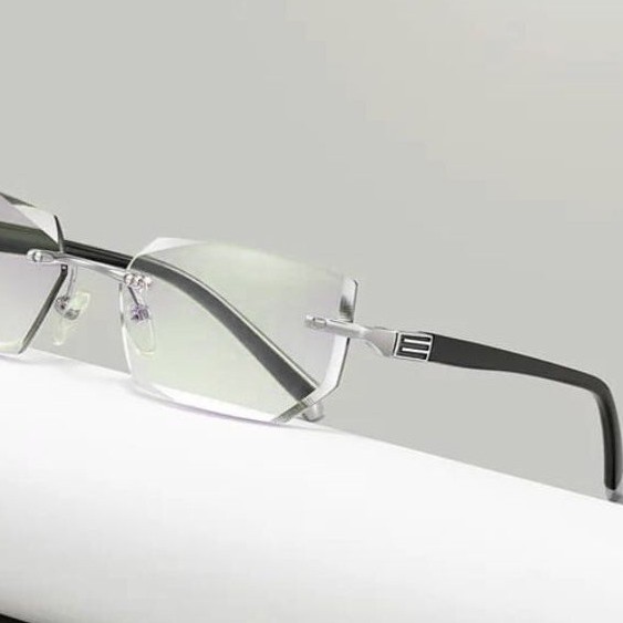 Luxury Rimless Anti Blue - V007-Silver - Image 6