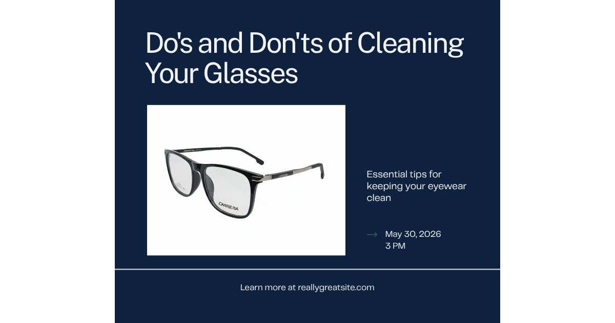 Glasses Cleaning Do's and Don'ts | Nine Optic Do's and don'ts of cleaning eyeglasses Bangladesh - Nine Optic guide