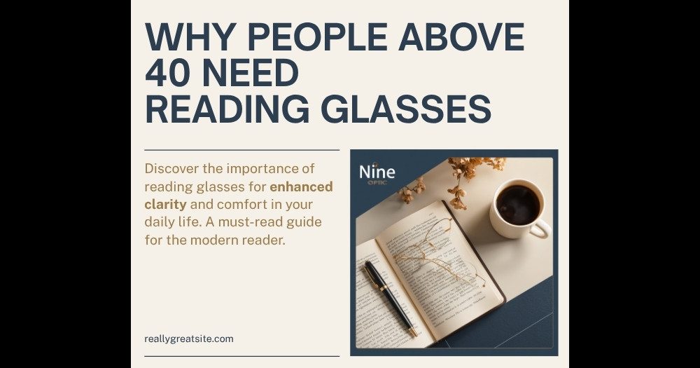 Common signs of presbyopia in Bangladeshi adults over 40 - blurry near vision, eye strain - Nine Optic guide