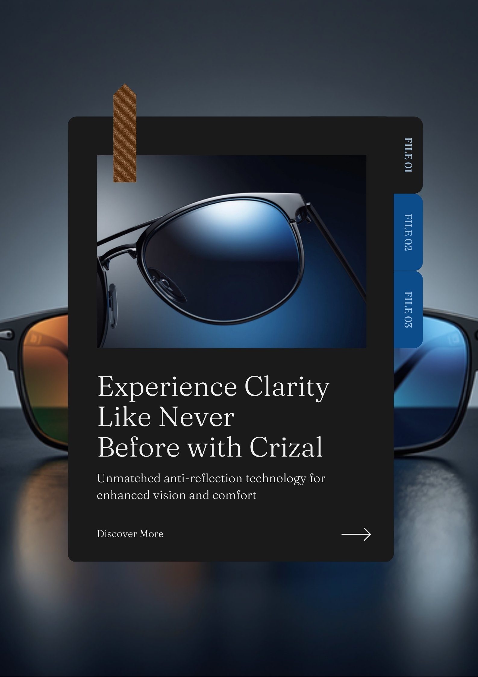 Crizal anti-reflection coating demonstration — clear lens vs uncoated lens Bangladesh