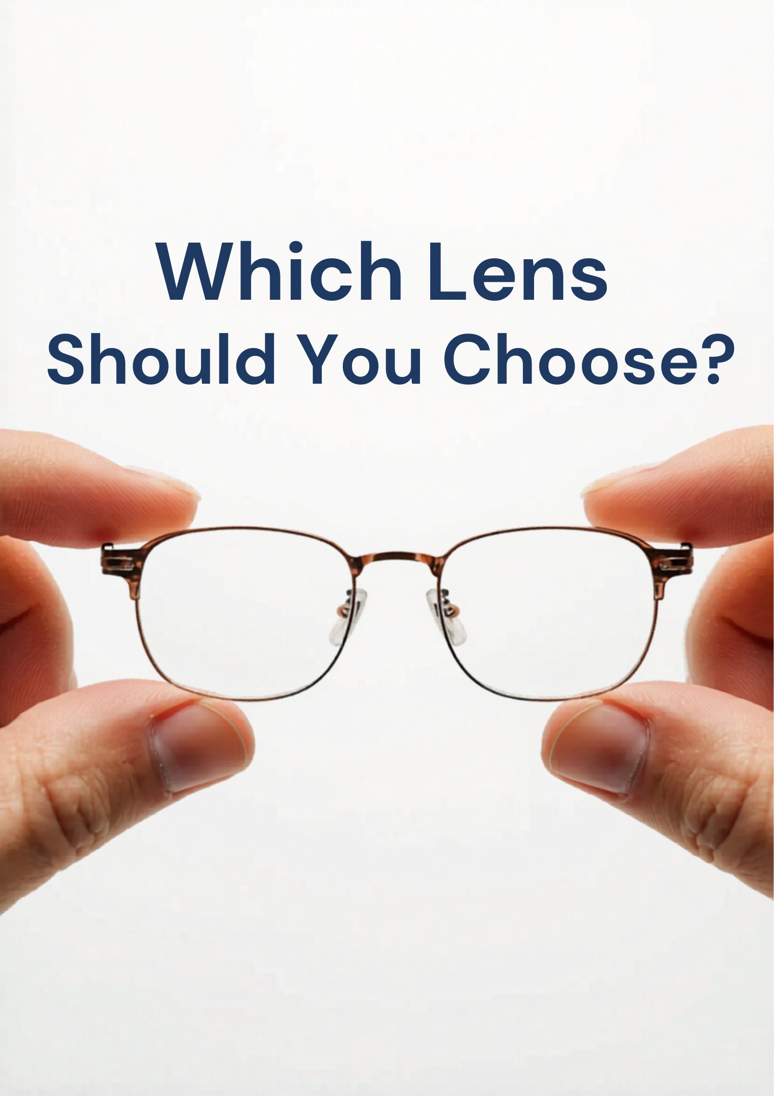 Optician comparing CR39 and polycarbonate lenses in Bangladesh