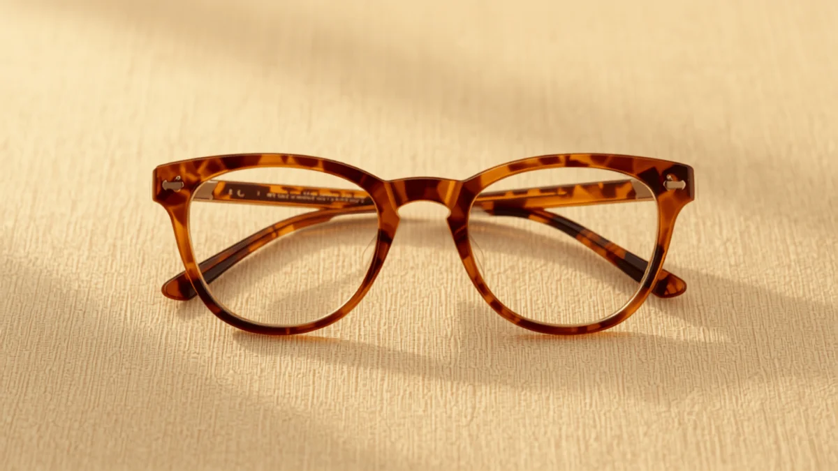 Premium tortoiseshell acetate eyeglass frames
