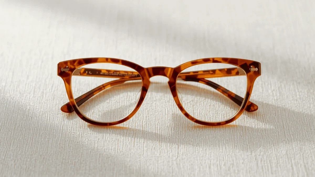 Premium tortoiseshell acetate eyeglass frames